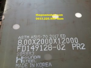 Thép tấm ASTM A515 Gr70,Thép tấm chịu nhiệt A515