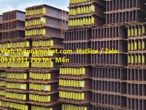 Thép hình I 248 x 124 x 5 x 8 x 12mm Posco tiêu chuẩn SS400/A36 .