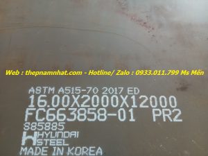 Thép tấm chịu nhiệt, nồi hơi , chịu áp xuất lớn .... A515Gr.70 dày 6ly , 8ly ...30ly